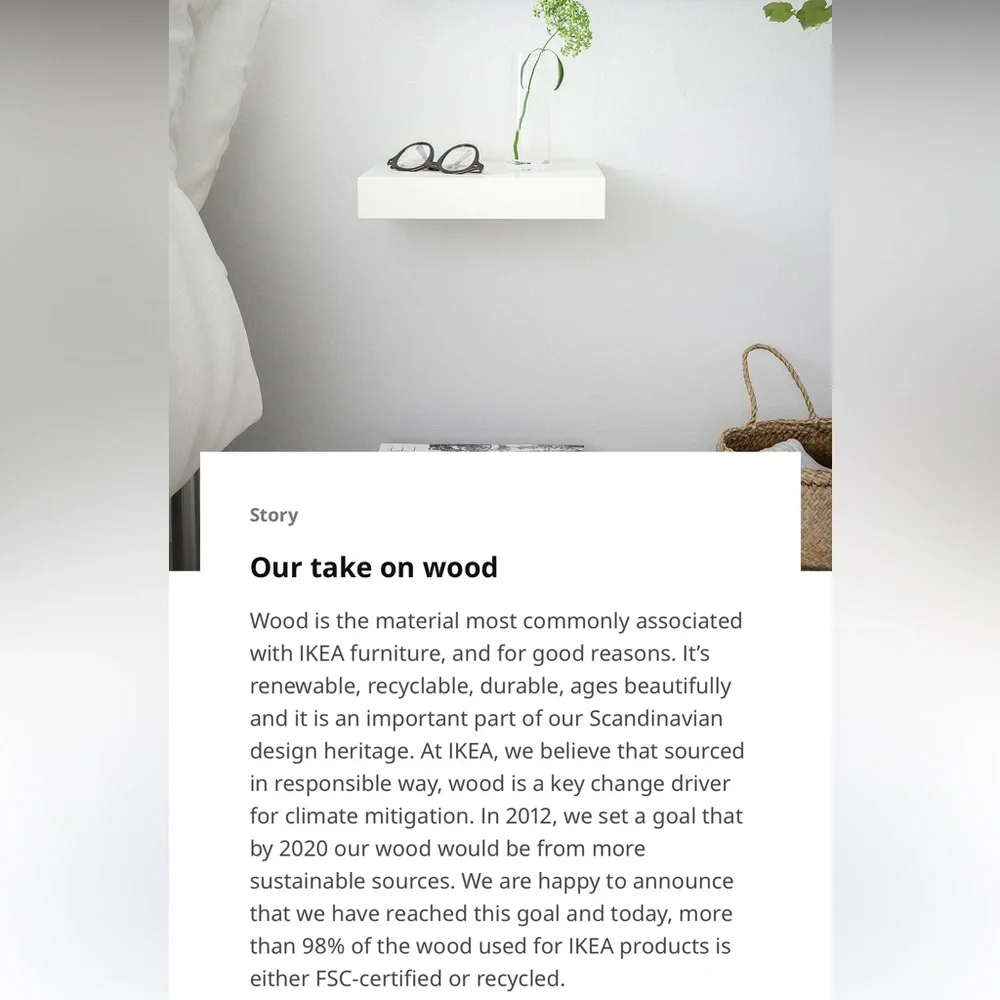 IKEA 2-Pk of White Lack Floating Wall Shelves 30x26 cm (11 3/4x10 1/4